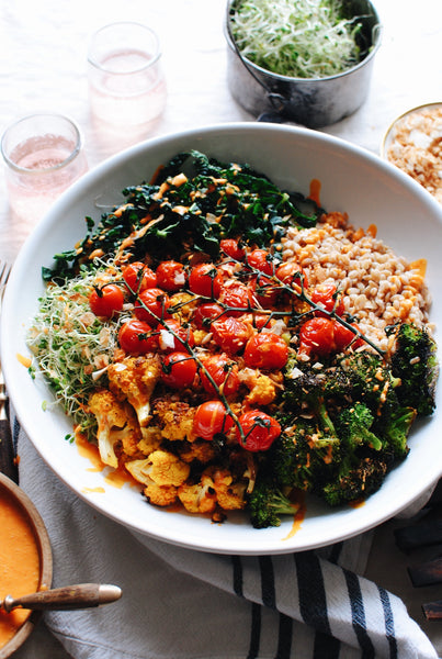 Roasted Vegetable and Farro Grain Bowl – Us-Farmers Spice