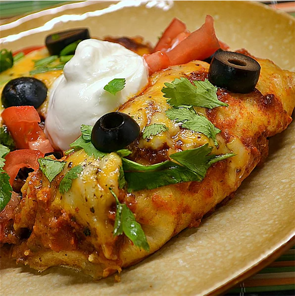 Beef Enchiladas with Spicy Red Sauce