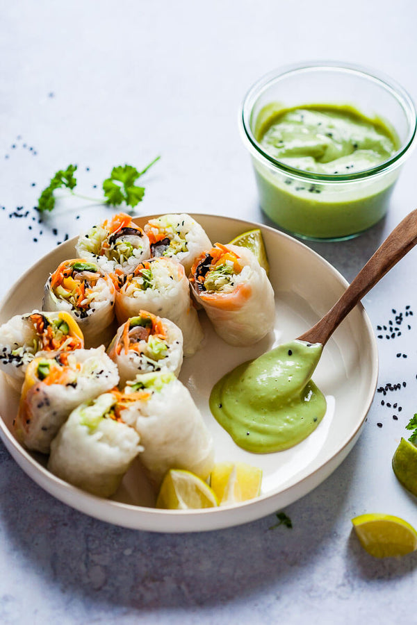 Vegan Fresh Sushi Spring Rolls