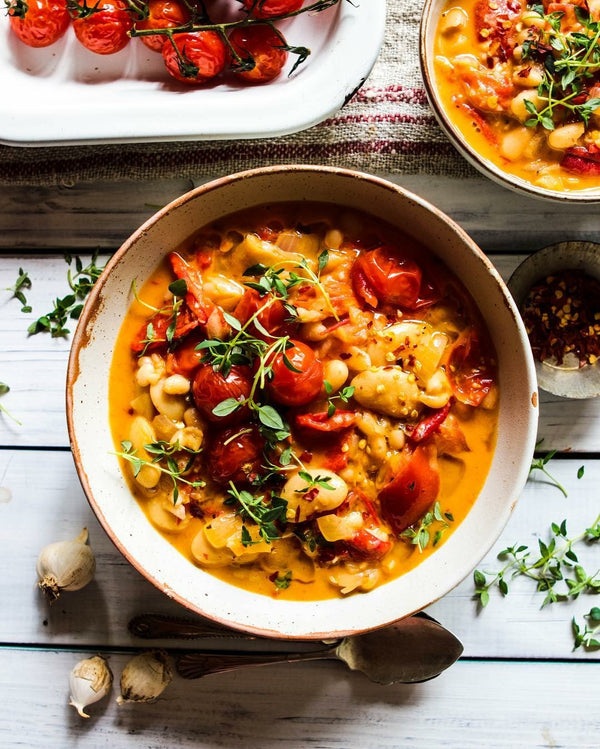 White Bean, Coconut and Roast Pepper Stew (vegan & gluten free)