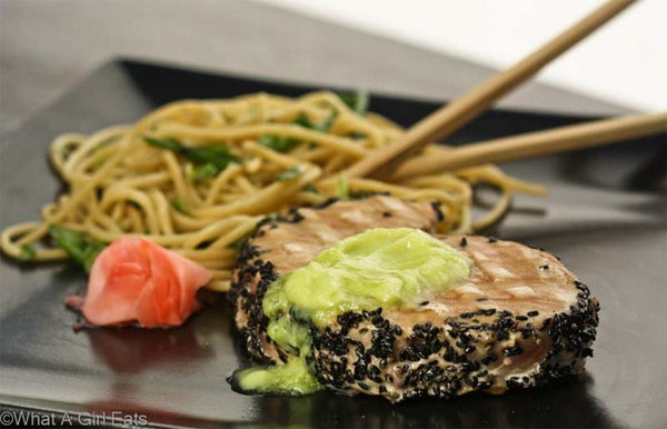 Seared Tuna with Wasabi-Butter Sauce