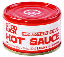 Versatile Gourmet Hot Sauce – Good Luck Mushroom & Fresh Pepper 2.8 oz – Enhance Noodles, Pizza, BBQ & More