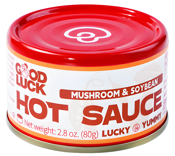 Savor the Richness – Good Luck Mushroom & Soybean Hot Sauce 2.8 oz – Perfect Pairing for Meats & Vegetarian Dishes