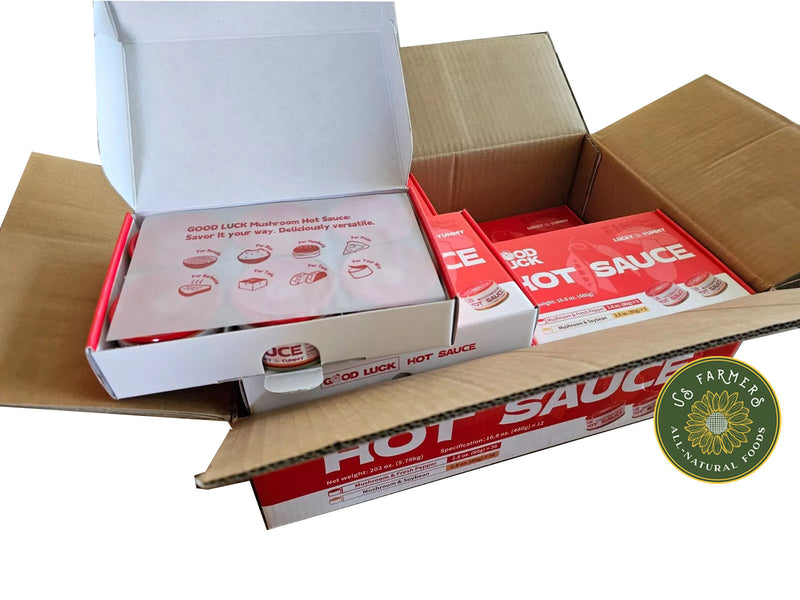 GOOD LUCK Mushroom Hot Sauce, Spicy Chili Oil and Chili Paste Chili Sauce,fresh Pepper,Soybean,Garlic, 72 Cans